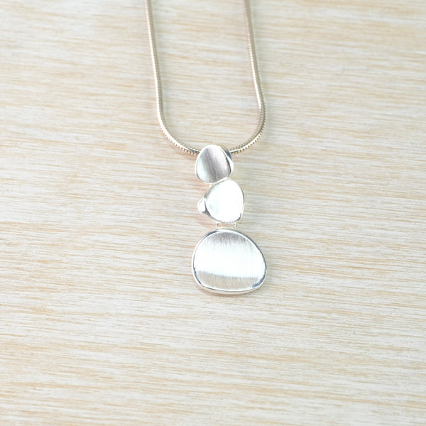Pebbles Pendant  in Sterling Silver by JB Designs.