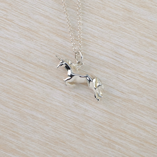 Silver Unicorn Pendant.
