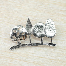Sterling Silver Row of Trees Brooch by JB Designs.