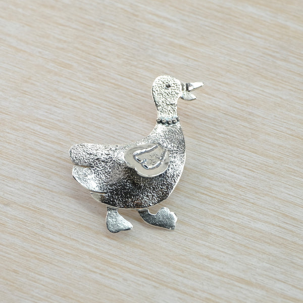 Silver Duck Brooch by JB Designs.