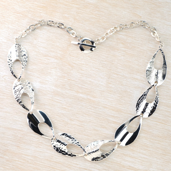 Sterling Silver Statement Necklace.