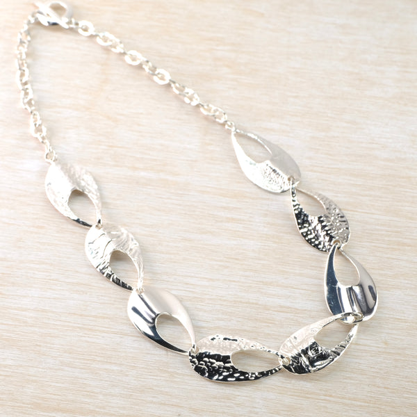Sterling Silver Statement Necklace.