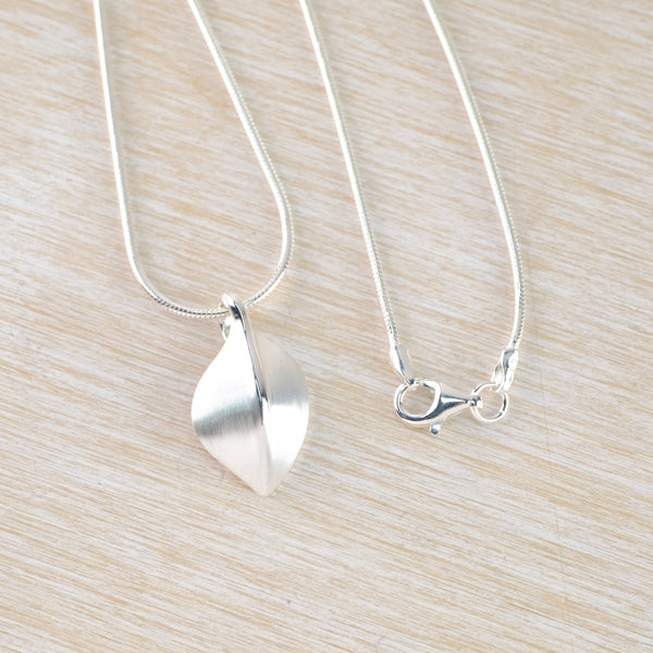 Brushed Silver Pendant by JB Designs.