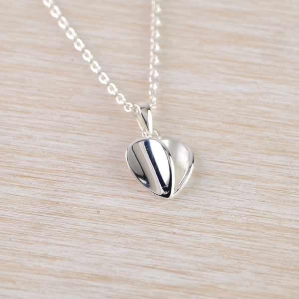 Small Silver Heart Pendant by JB Designs.
