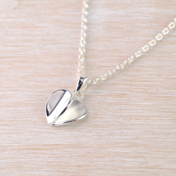 Small Silver Heart Pendant by JB Designs.