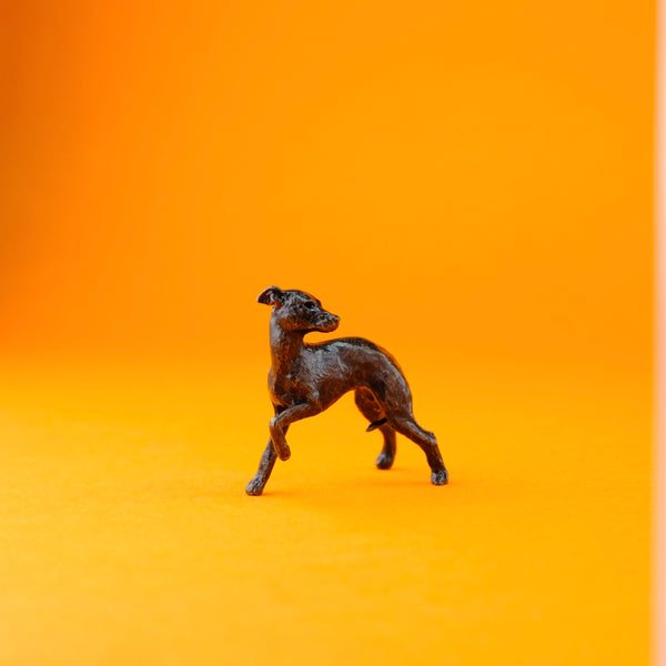 Bronze 'Whippet' Miniature Sculpture.