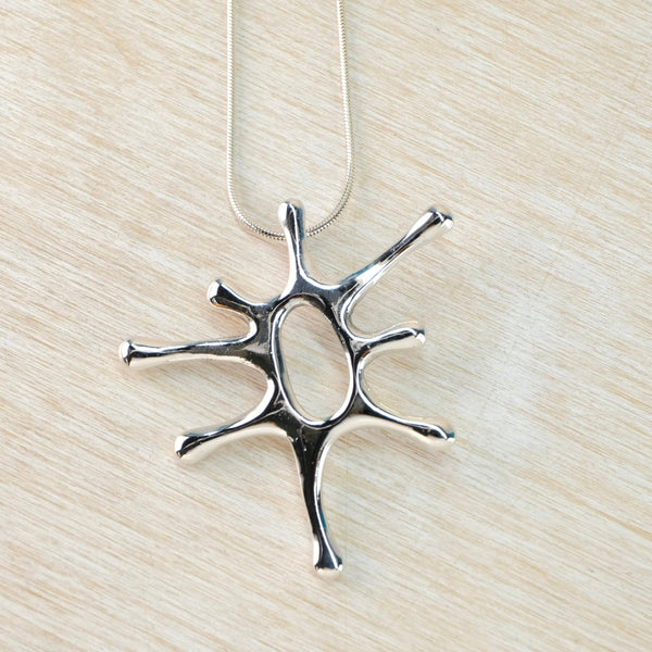 Vintage Sterling Silver "Splosh" Pendant