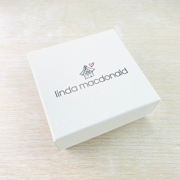 Linda Macdonald Handmade Silver Heart Earrings.