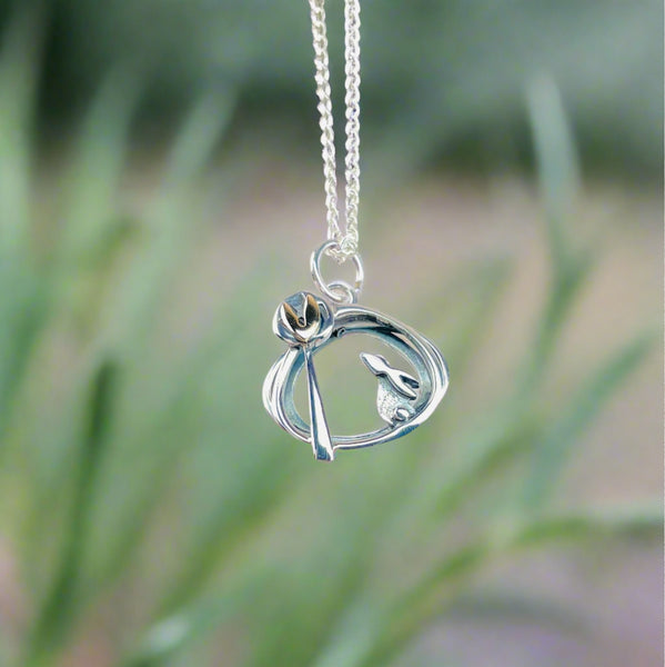 Linda Macdonald Handmade Silver 'Hare' Pendant.
