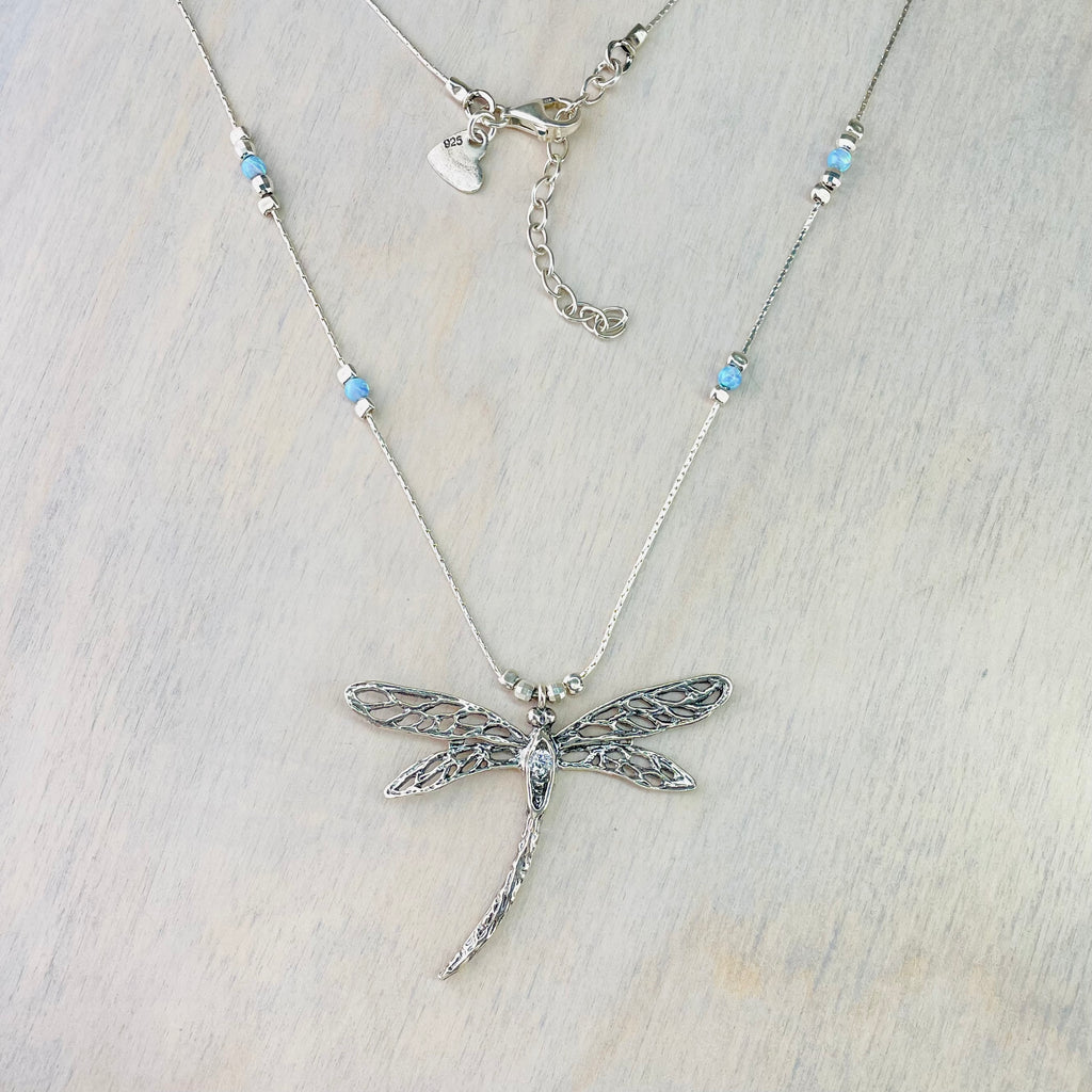 Opal on sale dragonfly necklace