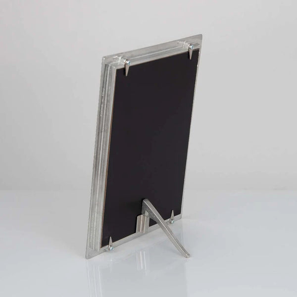 Handmade Raised Line Design Pewter Photograph Frame for 7" x 5" Picture.