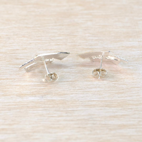 Sterling Silver Organic Stud Earrings by JB Designs.