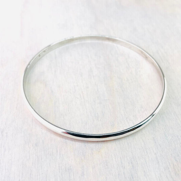 Delicate Sterling Silver Bangle Bracelet.