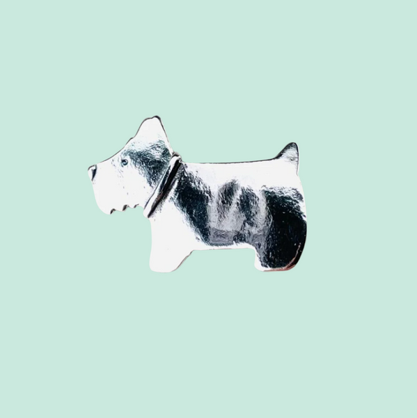 Silver 'Terrier Dog' Brooch by JB Designs