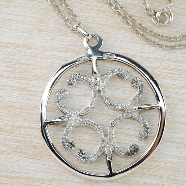 Vintage Sterling Silver (large) St Magnus Pendant by Ola Gorie, Hallmarked Edinburgh 1976.