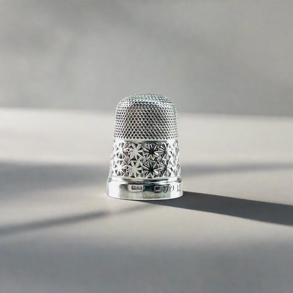 Antique Silver Thimble Hallmarked Chester, 1921