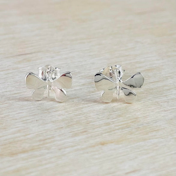 Sterling Silver Butterfly Stud Earrings.