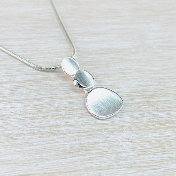 Pebbles Pendant  in Sterling Silver by JB Designs.