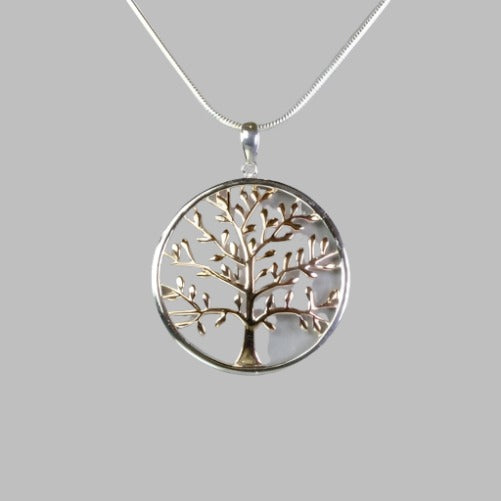 Silver and Rose Gold 'Tree of Life' Pendant by 'JB Designs'