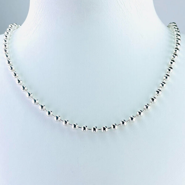 Sterling Silver 18 inch Heavy Ball Chain.