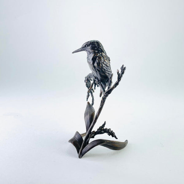 Limited Edition Bronze 'Waterside Kingfisher' by Dean Kendrick.