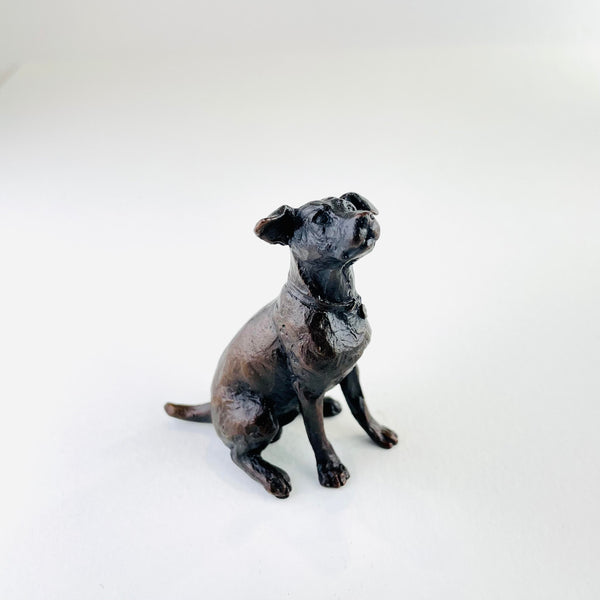 Bronze Sitting Jack Russell by Michael Simpson