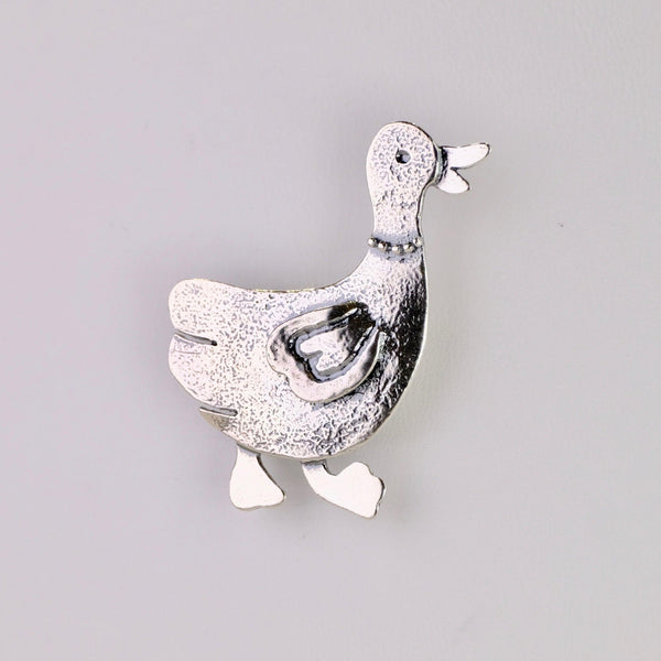 Silver Duck Brooch by JB Designs.