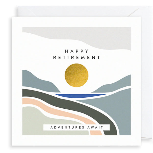 'Happy Retirement, Adventures Await' Card by Art File.