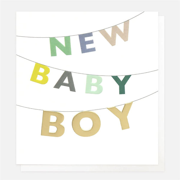 Caroline Gardner 'New Baby Boy' Card.