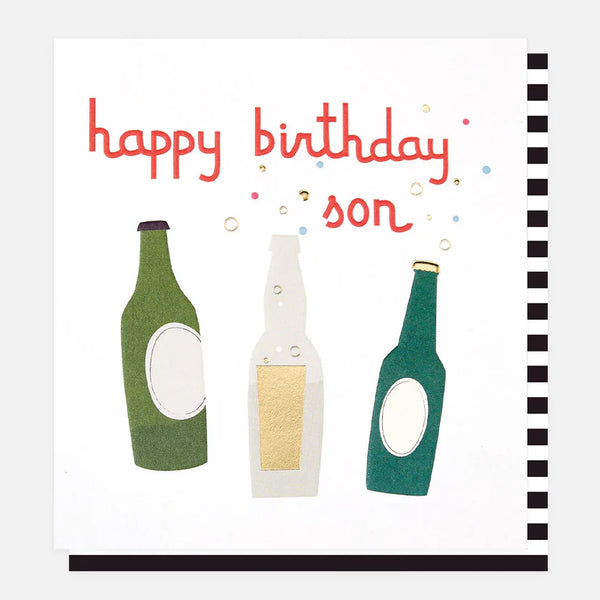 Happy Birthday Son Card by Caroline Gardner