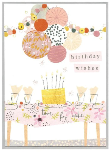 'Time for tea' Happy Birthday Card by Cinnamon Aitch.