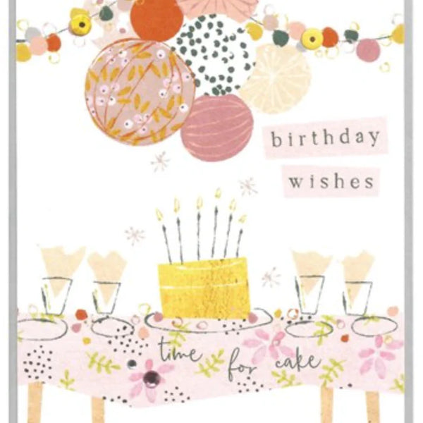 'Time for tea' Happy Birthday Card by Cinnamon Aitch.