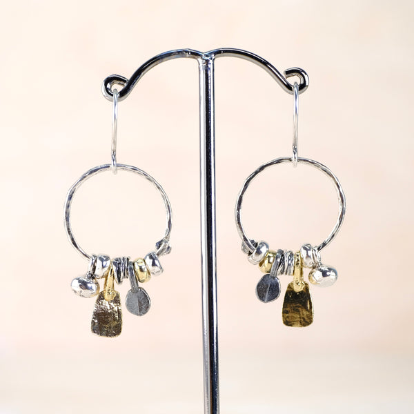 Silver and Gold Plated Earrings by JB Designs.