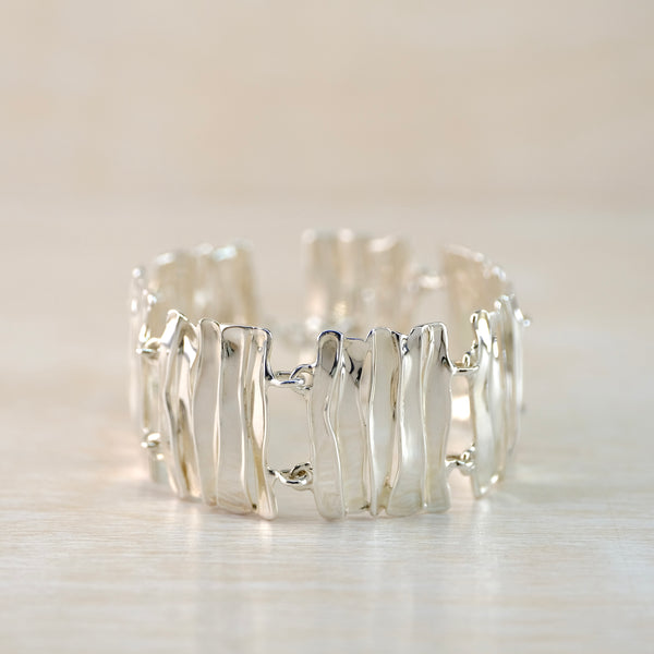 Statement Solid Sterling Silver Bracelet.