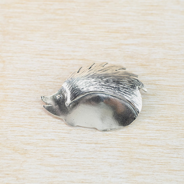 Silver Hedgehog Brooch.