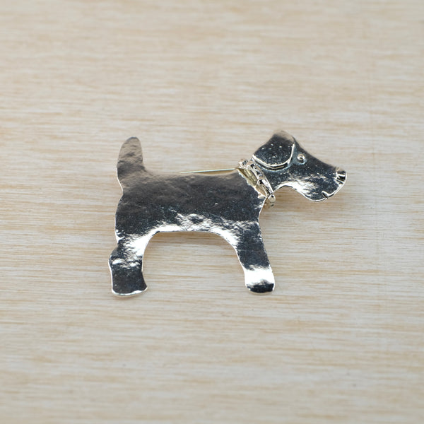 Sterling Silver 'Terrier Dog ' Brooch by JB Designs