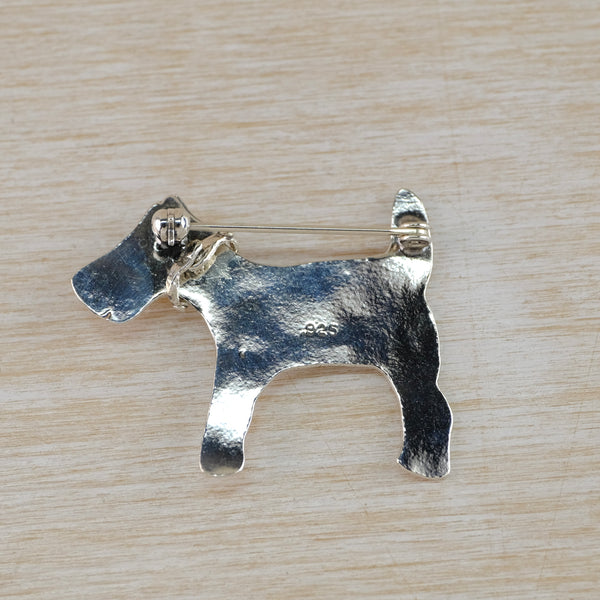 Sterling Silver 'Terrier Dog ' Brooch by JB Designs