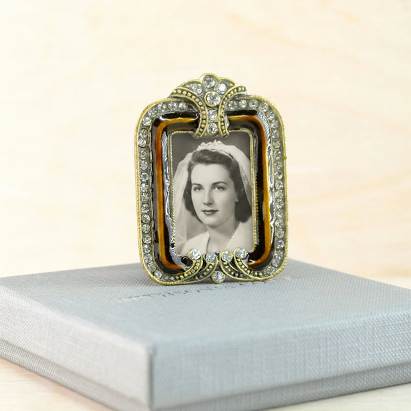 Enamelled and Jewelled Mini Photo Frame.