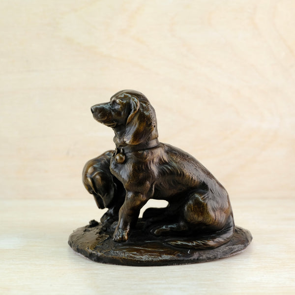 Limited Edition Bronze Sculpture of a Pair of Spaniels.