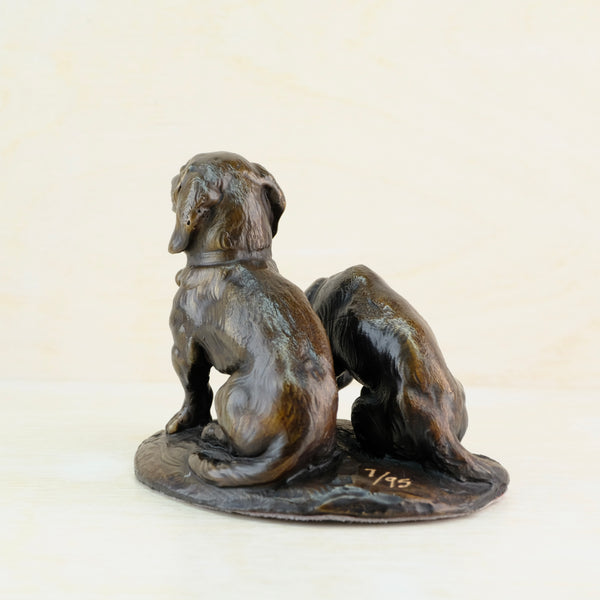 Limited Edition Bronze Sculpture of a Pair of Spaniels.