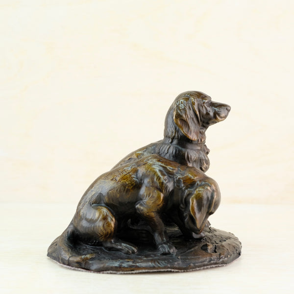 Limited Edition Bronze Sculpture of a Pair of Spaniels.