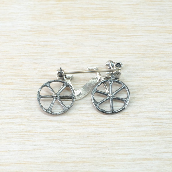 Sterling Silver Bicycle Brooch by JB Designs.