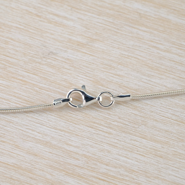 'Trillion' Cut Cz and Sterling Silver Pendant.