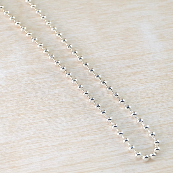 Sterling Silver 18 inch Heavy Ball Chain.