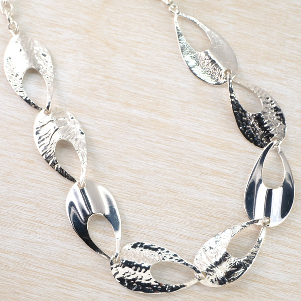 Sterling Silver Statement Necklace.