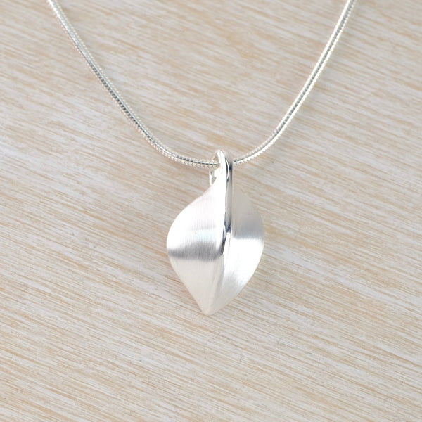 Brushed Silver Pendant by JB Designs.