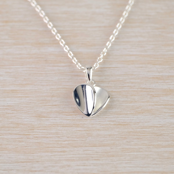 Small Silver Heart Pendant by JB Designs.