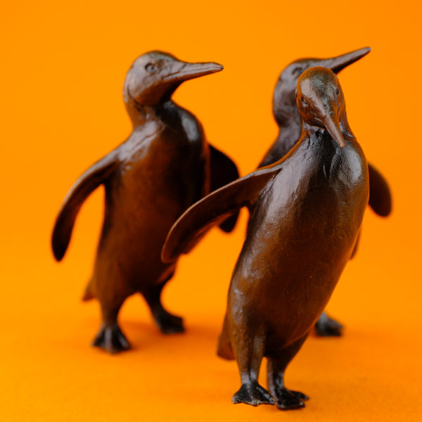 Bronze 'Three Penguins' by Michael Simpson