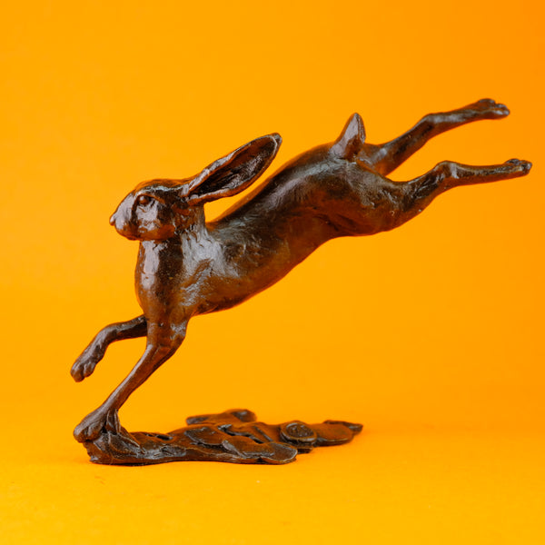 Bronze 'Small Running Hare'  by Michael Simpson.