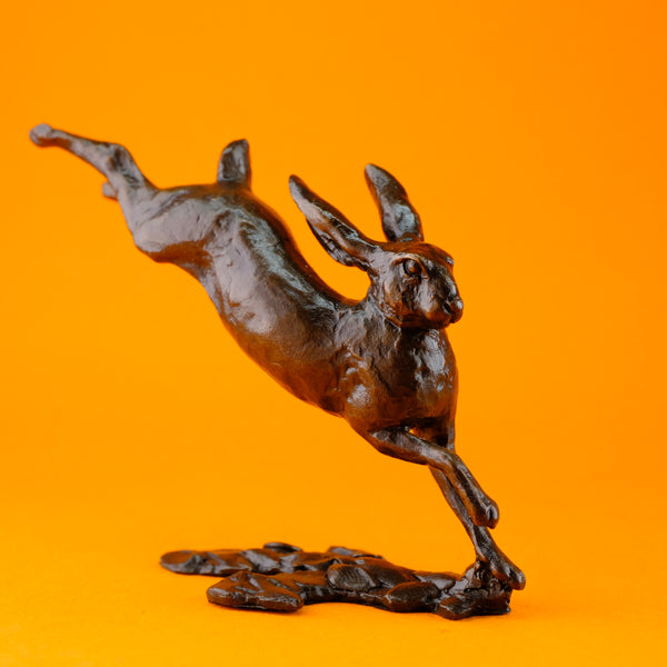 Bronze 'Small Running Hare'  by Michael Simpson.